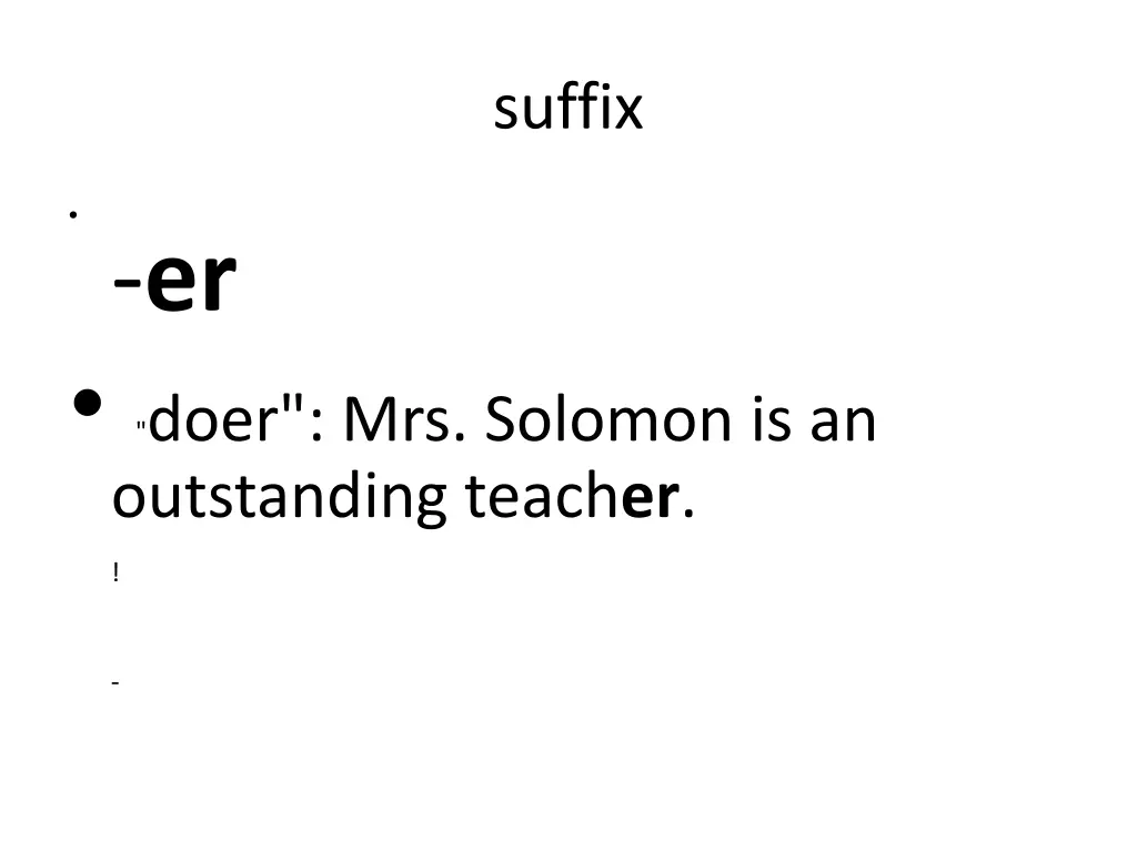 suffix