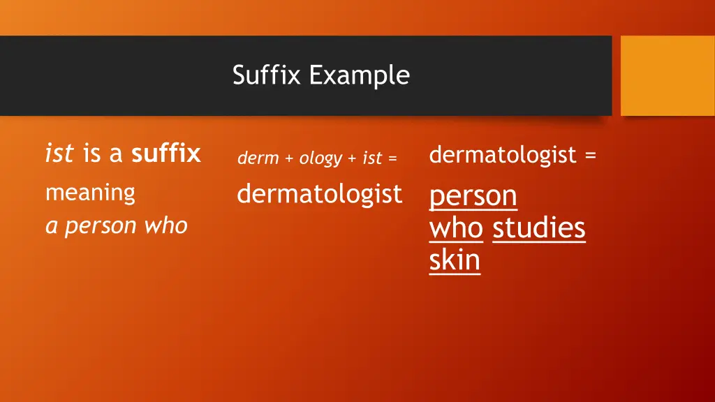 suffix example 1