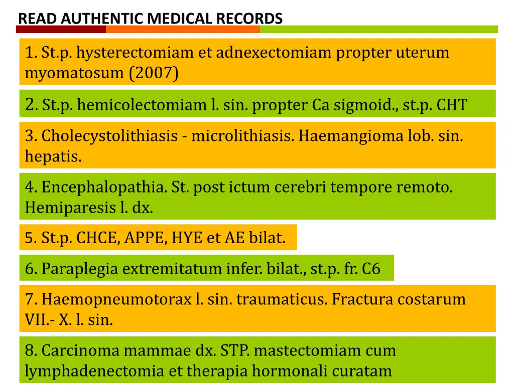 read authentic medical records