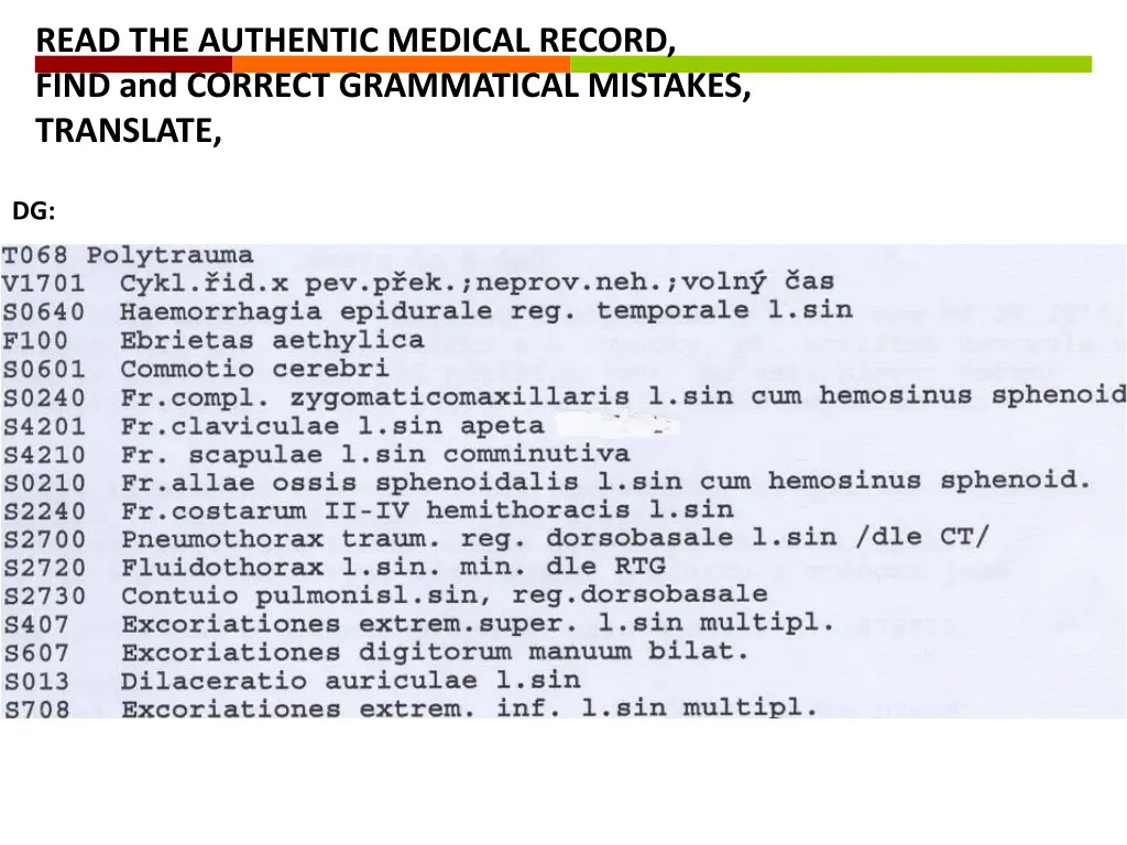 read the authentic medical record find