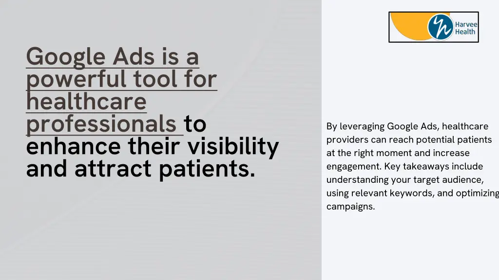 google ads is a powerful tool for healthcare