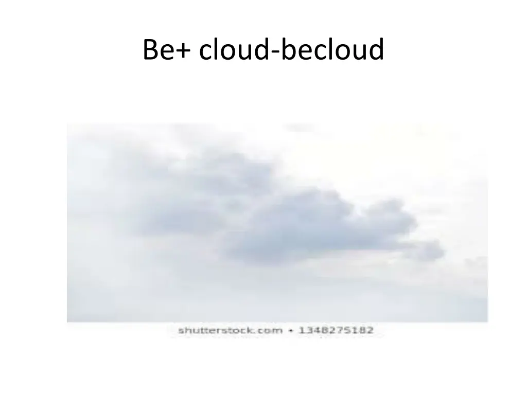 be cloud becloud