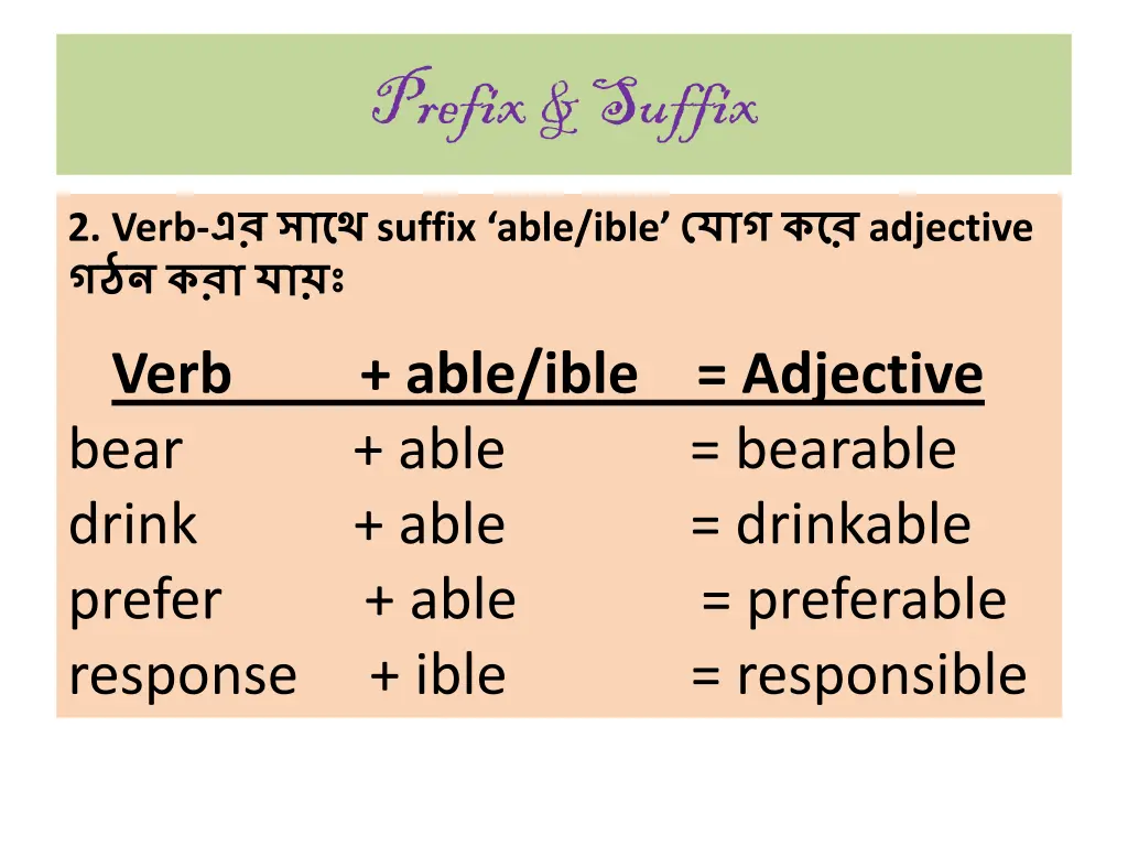 prefix suffix 6