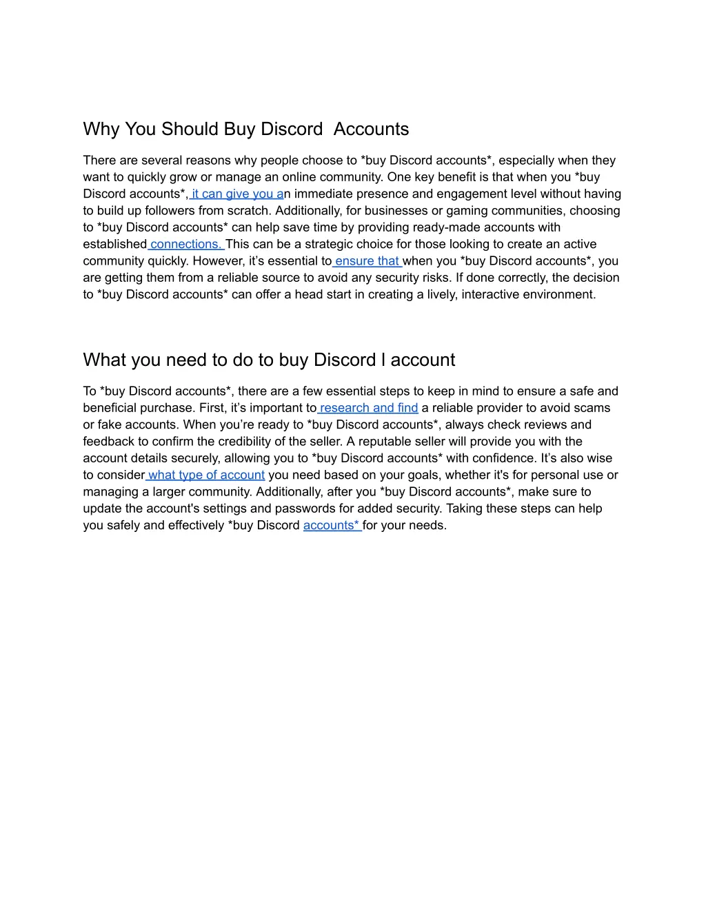 why you should buy discord accounts