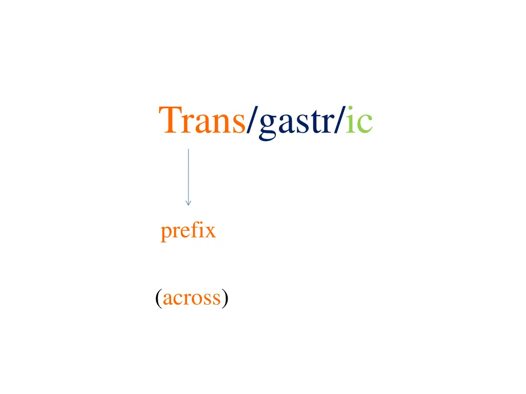 trans gastr ic