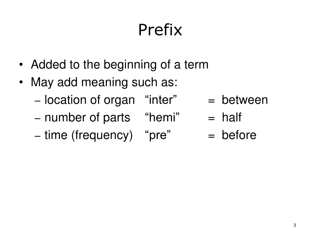 prefix