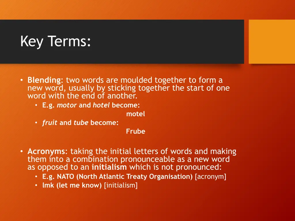 key terms 1