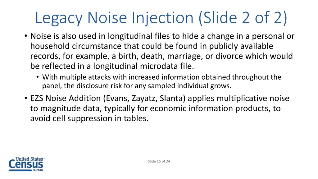 legacy noise injection slide 2 of 2 noise is also