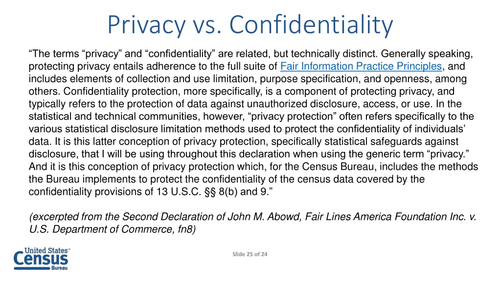 privacy vs confidentiality