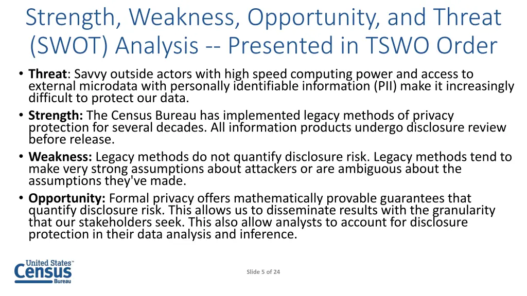 strength weakness opportunity and threat swot