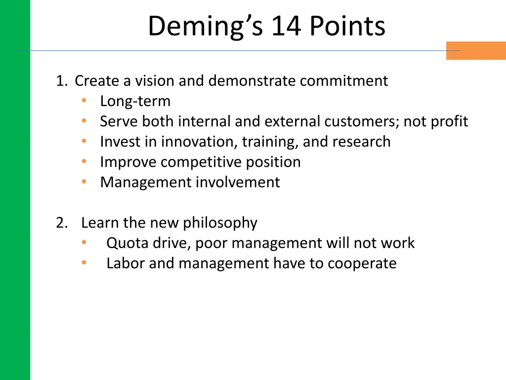 deming s 14 points