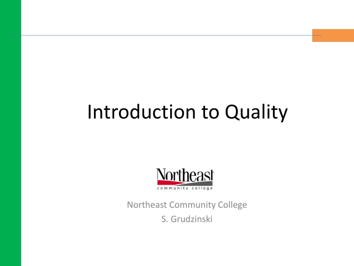 introduction to quality