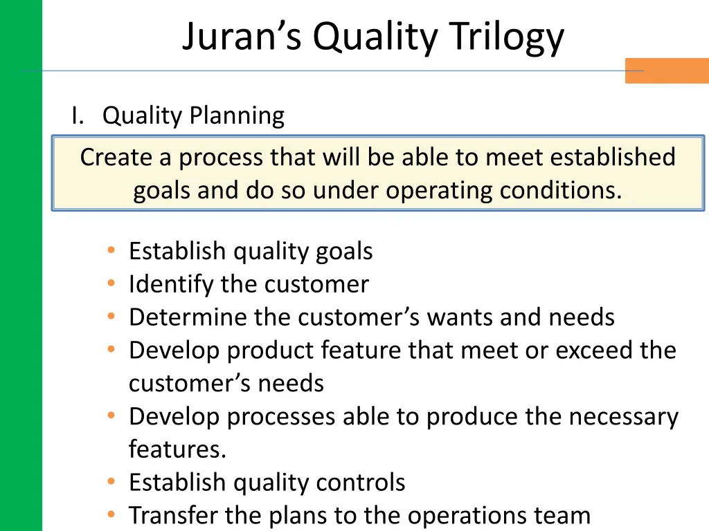 juran s quality trilogy