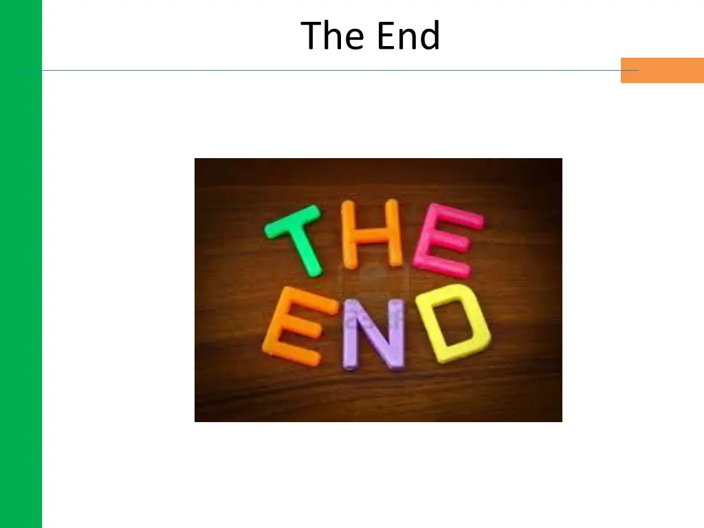 the end