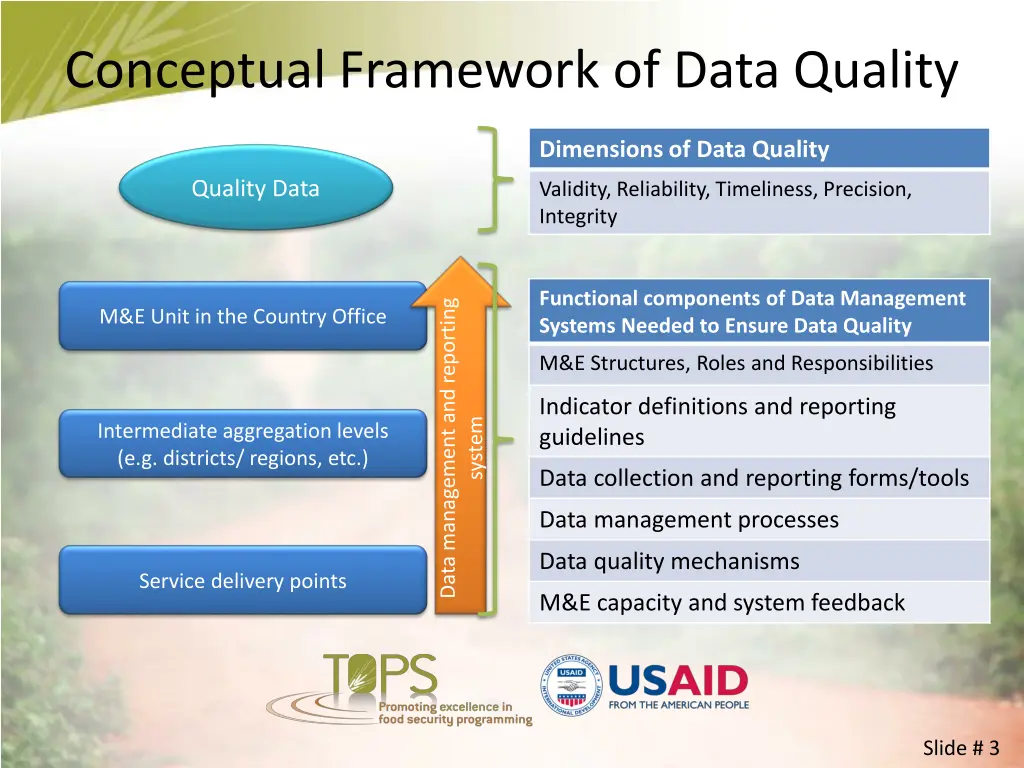 conceptual framework of data quality