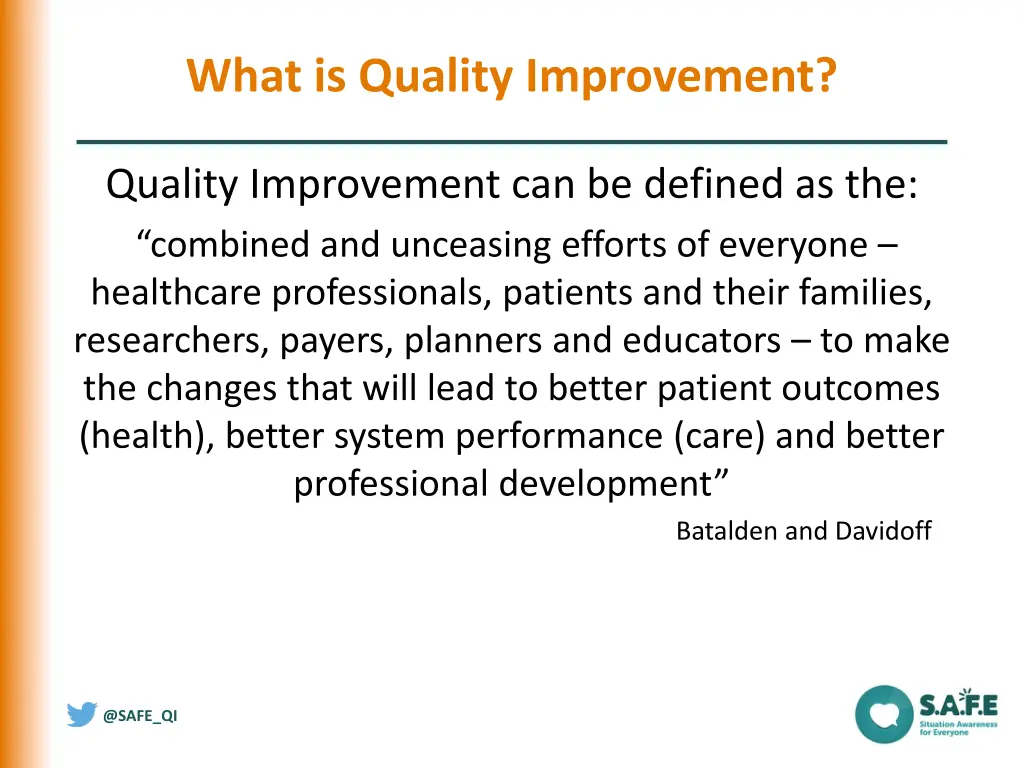 what is quality improvement