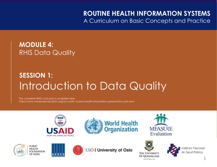 routine health information systems a curriculum