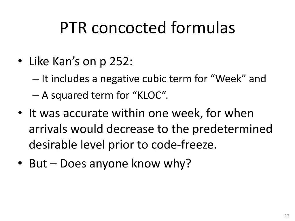 ptr concocted formulas