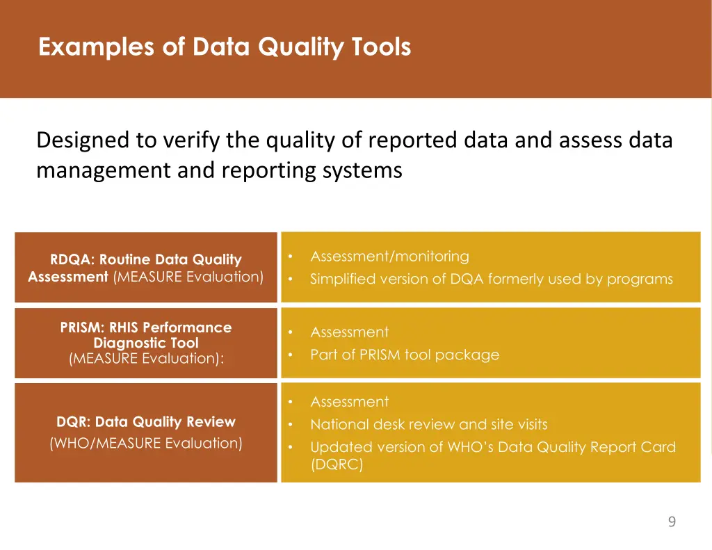 examples of data quality tools