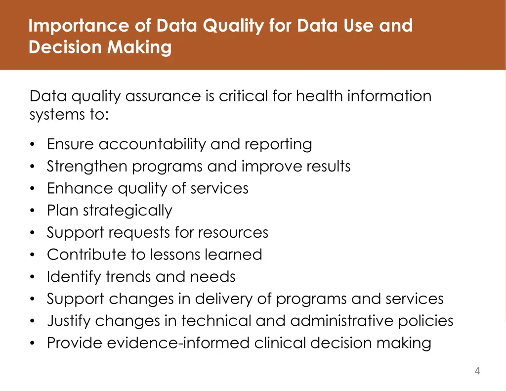 importance of data quality for data