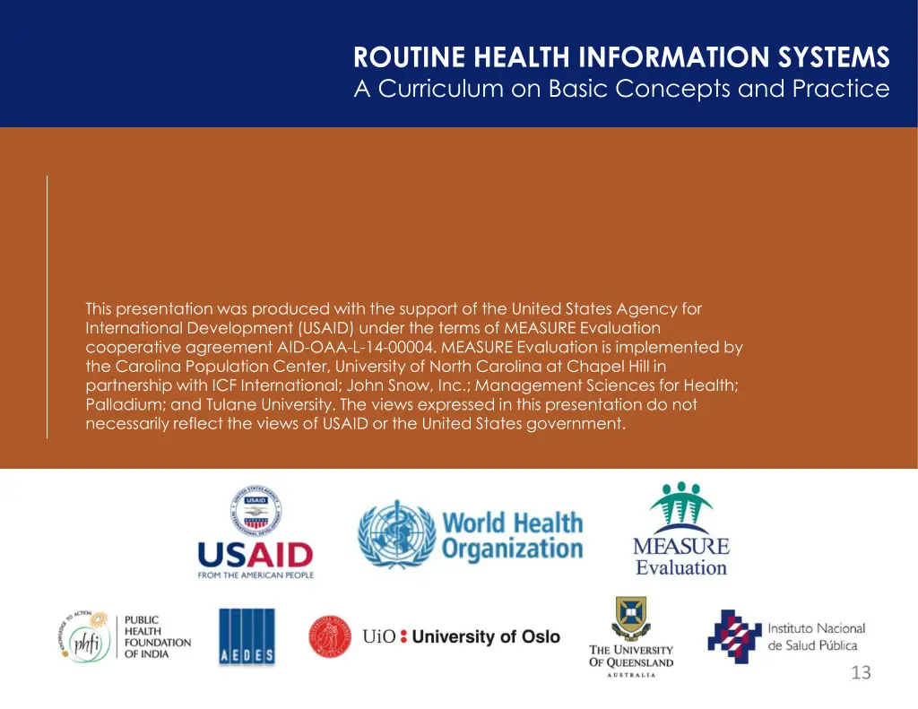 routine health information systems a curriculum 1