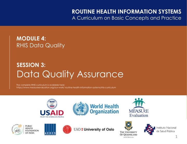 routine health information systems a curriculum