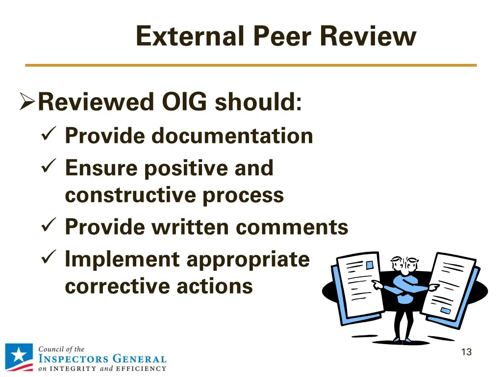 external peer review