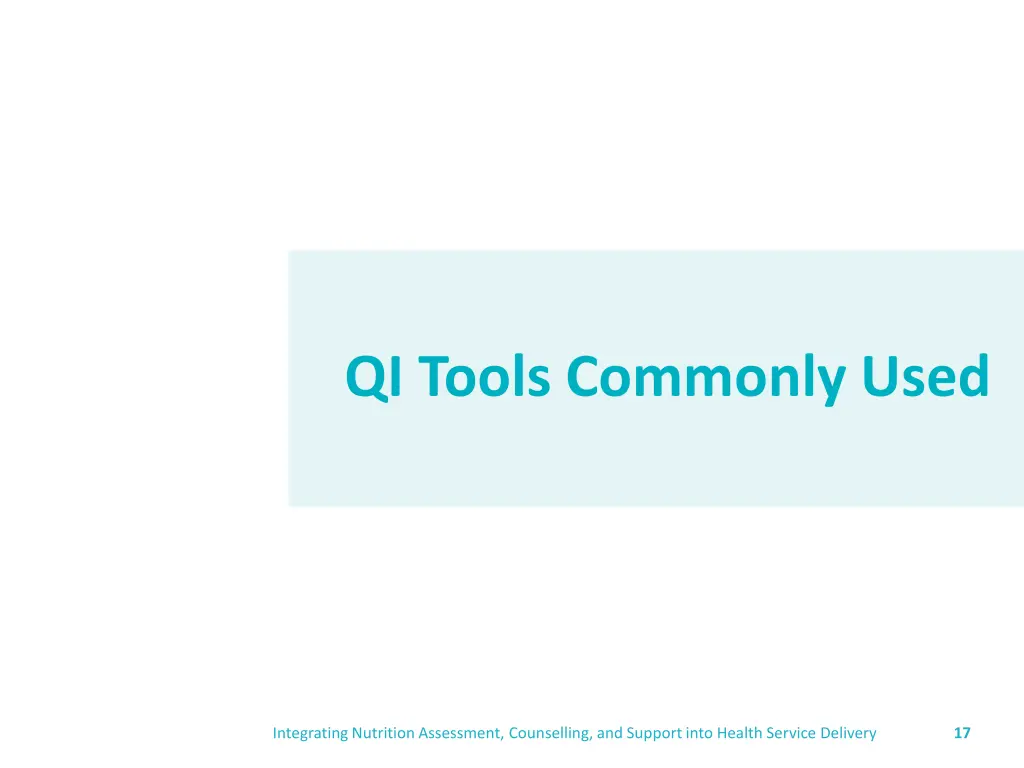 qi tools commonly used