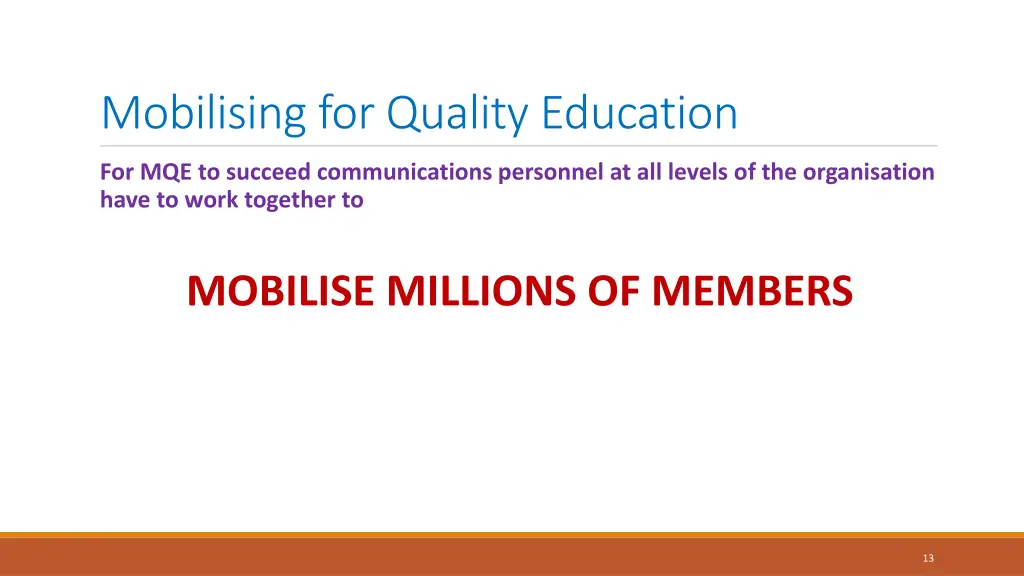 mobilising for quality education 10