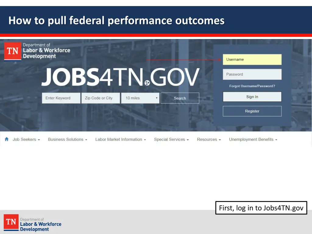 how to pull federal performance outcomes