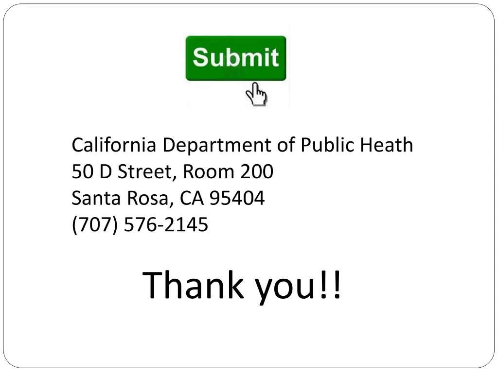 california department of public heath 50 d street