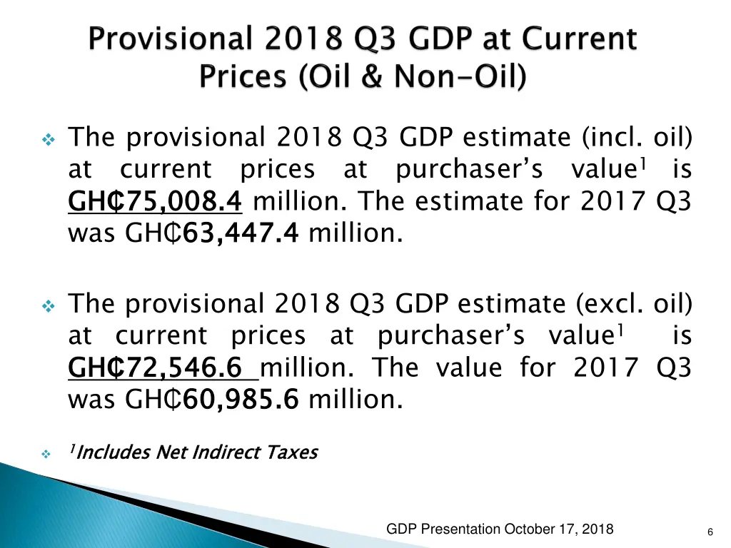 the provisional 2018 q3 gdp estimate incl