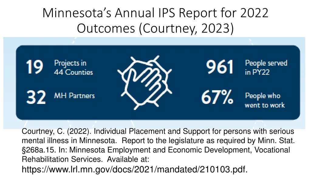 minnesota s annual ips report for 2022 outcomes