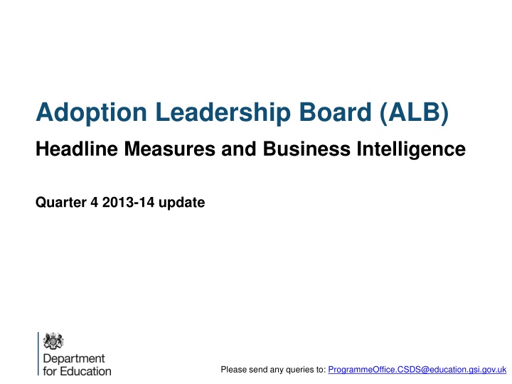 adoption leadership board alb headline measures