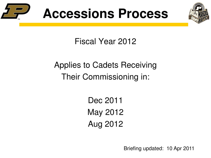 accessions process