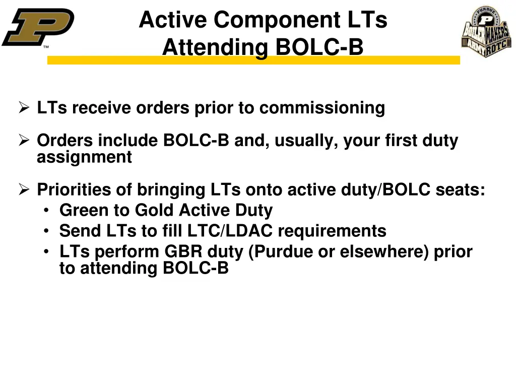 active component lts attending bolc b