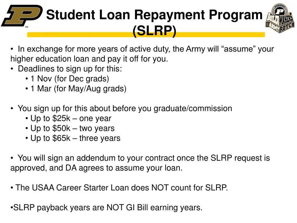 student loan repayment program slrp