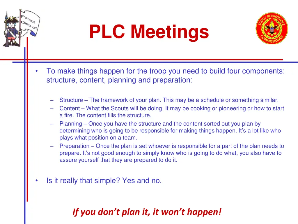 plc meetings 2