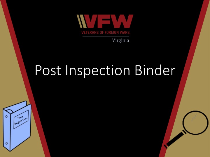 post inspection binder