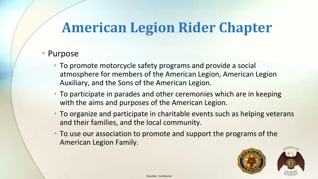 american legion rider chapter