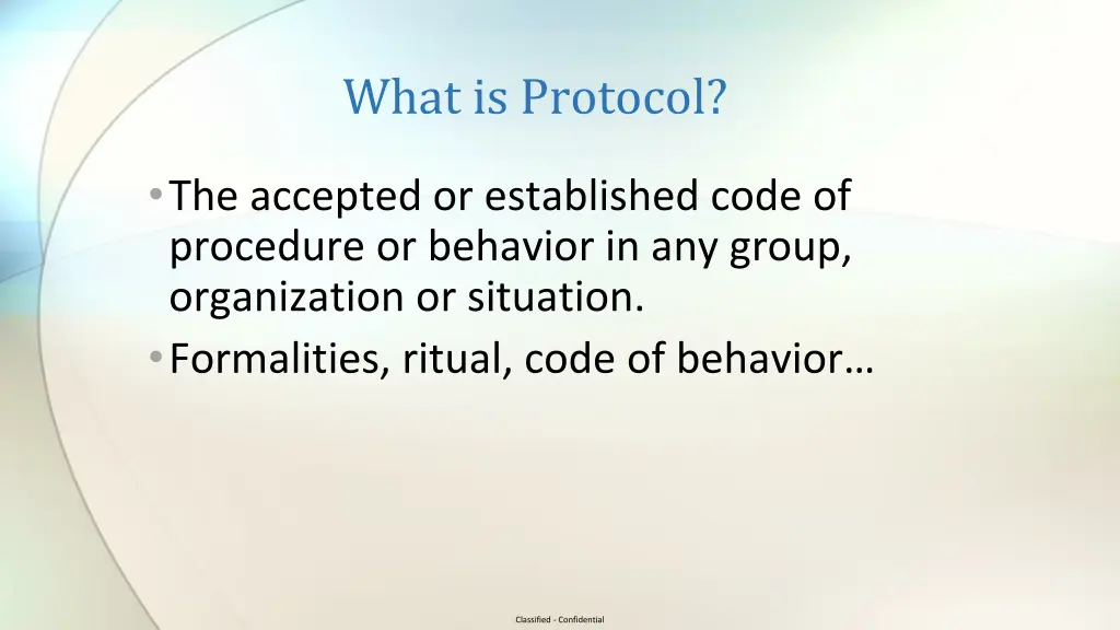 what is protocol