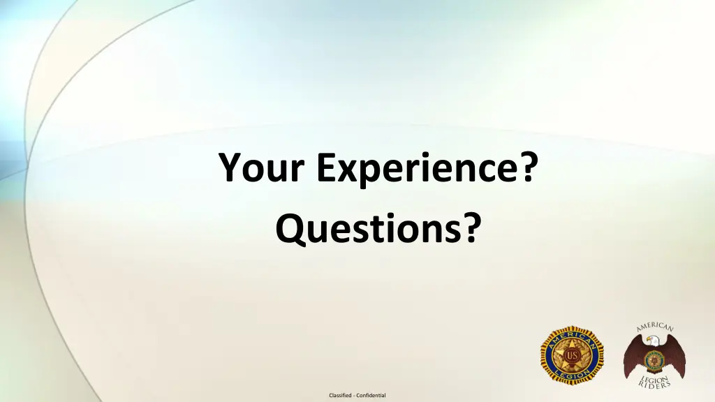 your experience questions