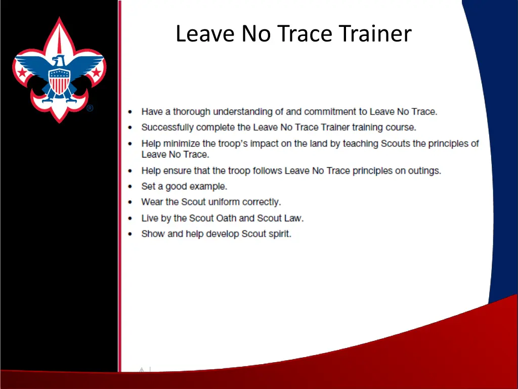 leave no trace trainer