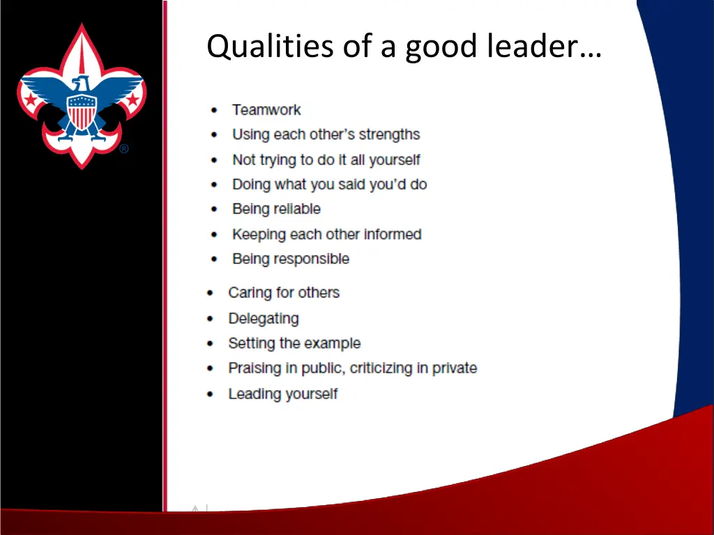 qualities of a good leader