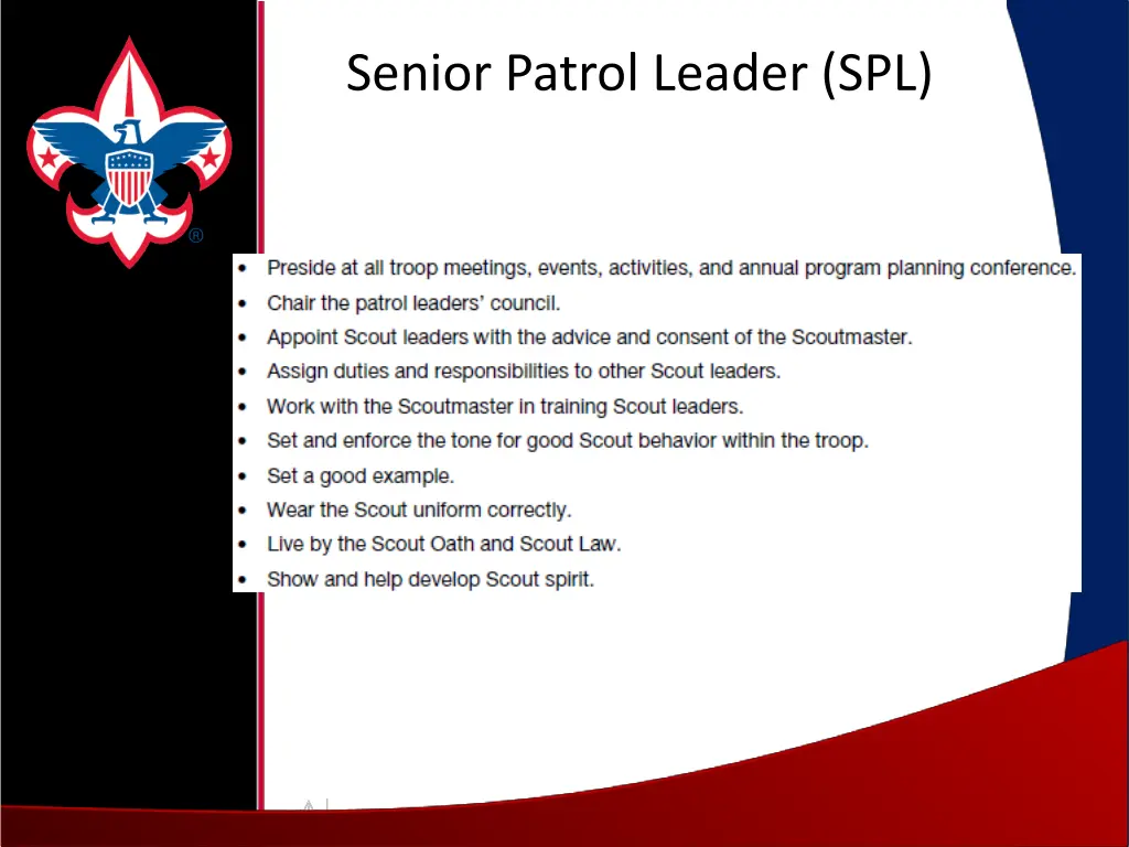 senior patrol leader spl