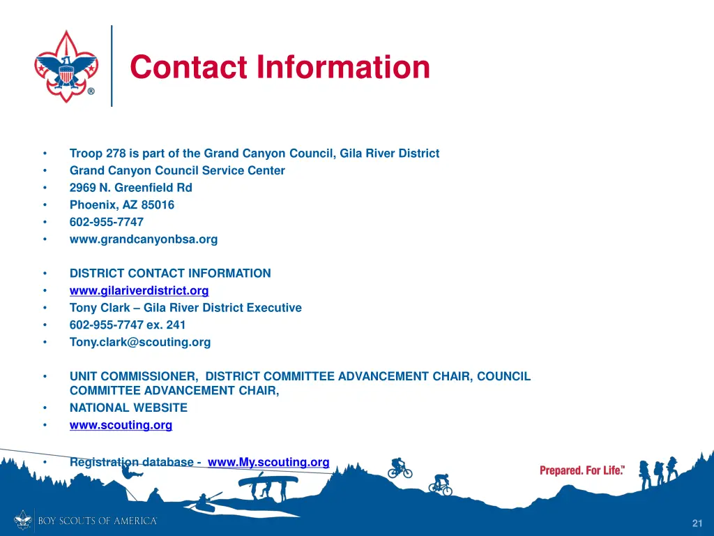 contact information