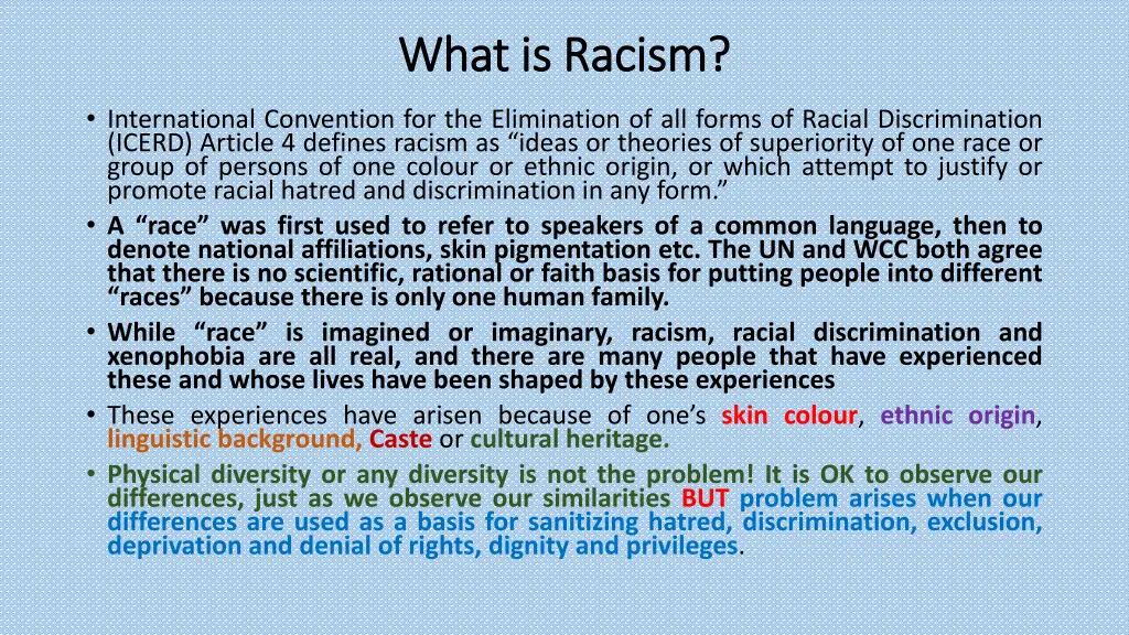 what is racism what is racism