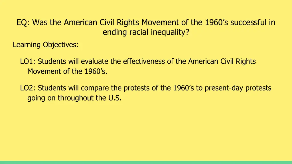 eq was the american civil rights movement