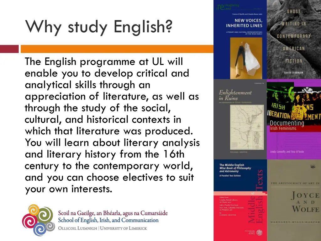 why study english