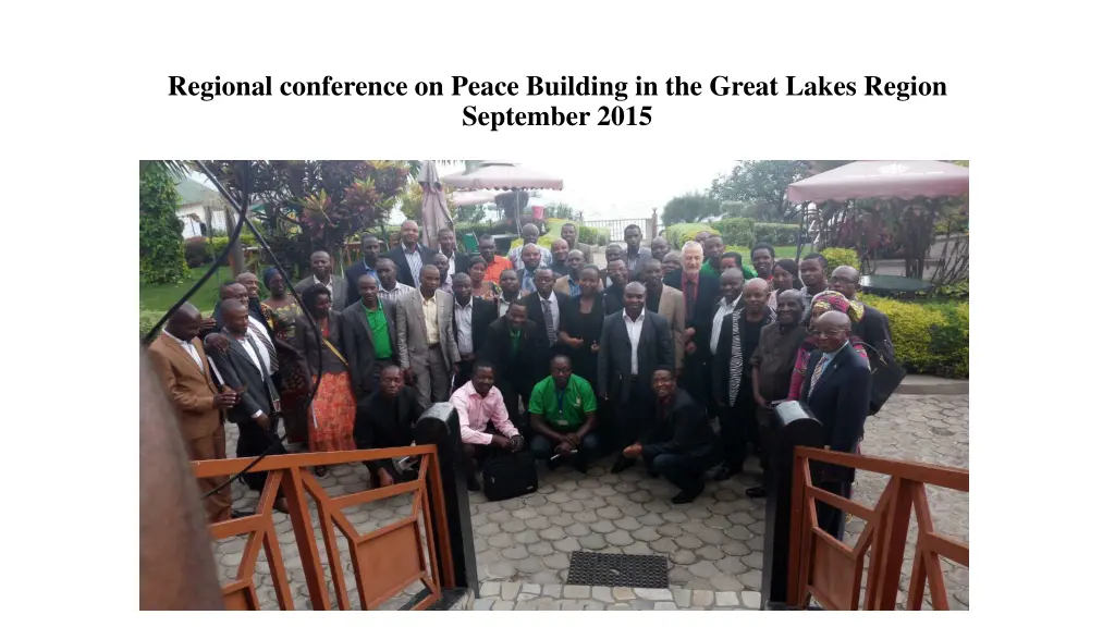 regional conference on peace building